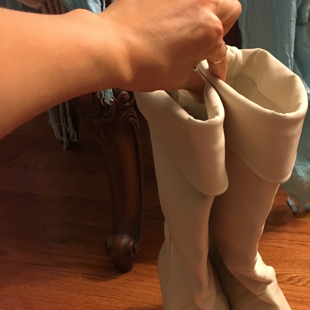 Leather boots